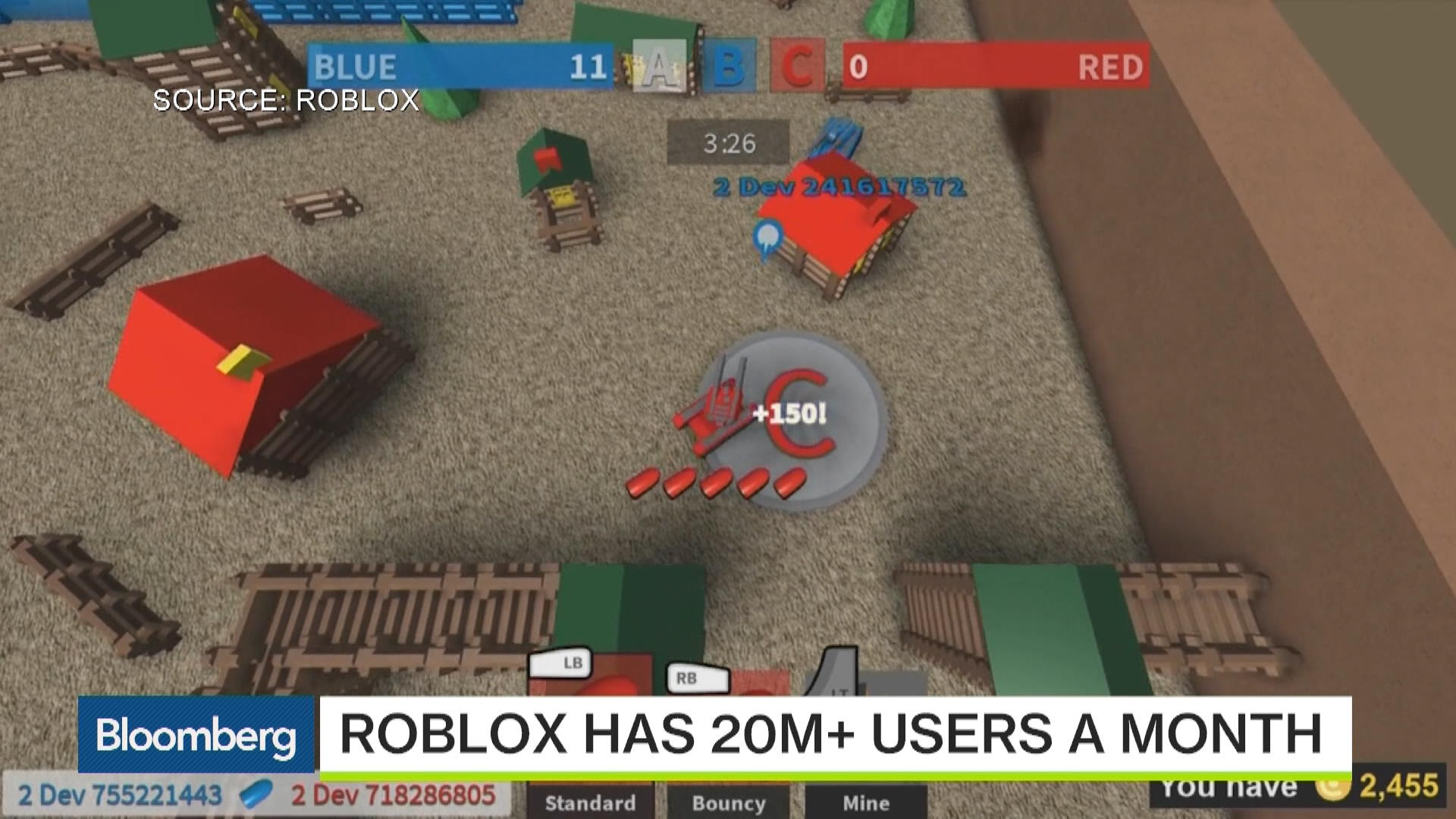 Roblox User Generated Video Games Now On Xbox One Bloomberg