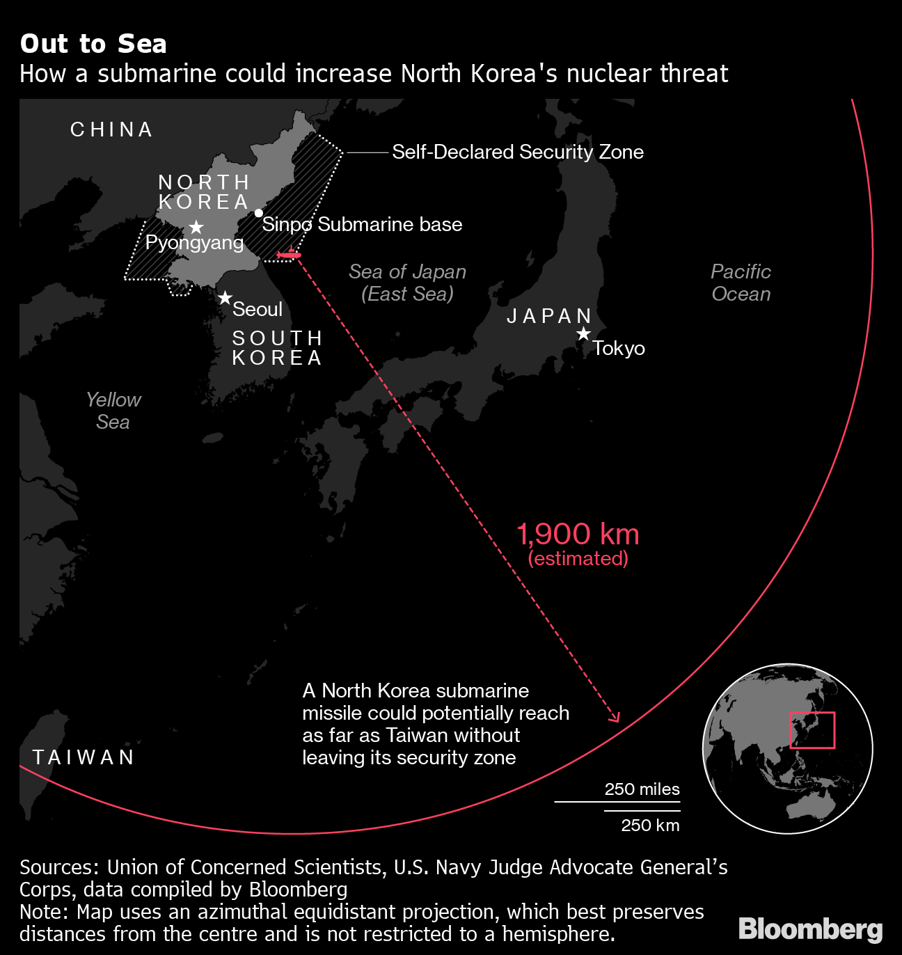北朝鮮の「新戦略兵器」、核兵器搭載の潜水艦か－日米韓の新たな脅威