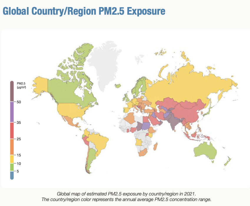 Air Pollution The Places With the Dirtiest and Cleanest Air in