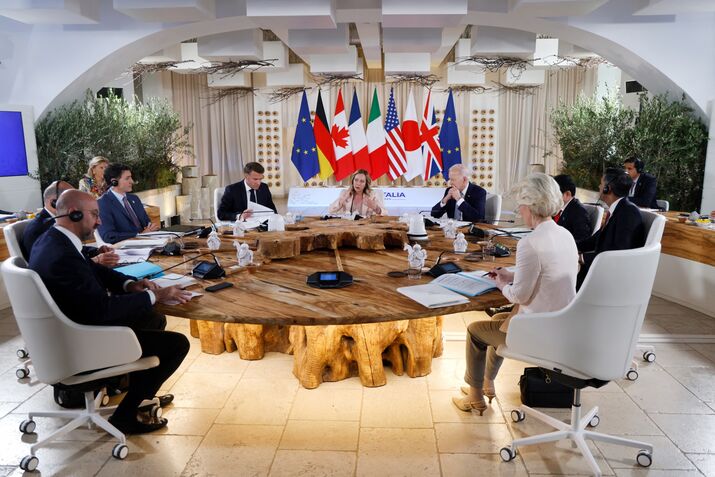 G-7 leaders meeting in Italy in June.