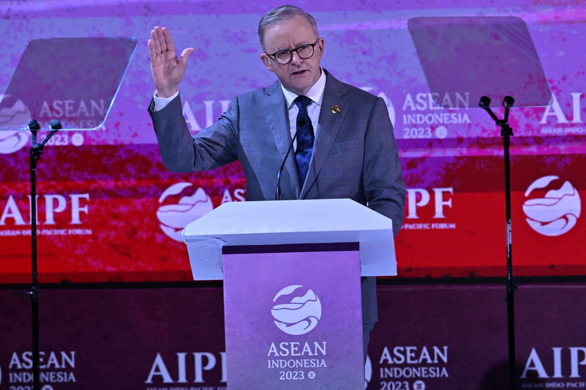 Anthony Albanese at the ASEAN Summit in Jakarta on Sept. 6.