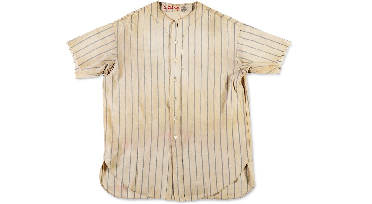 A 1931 Lou Gehrig Jersey Is Expected to Sell for $1.5 Million - Bloomberg