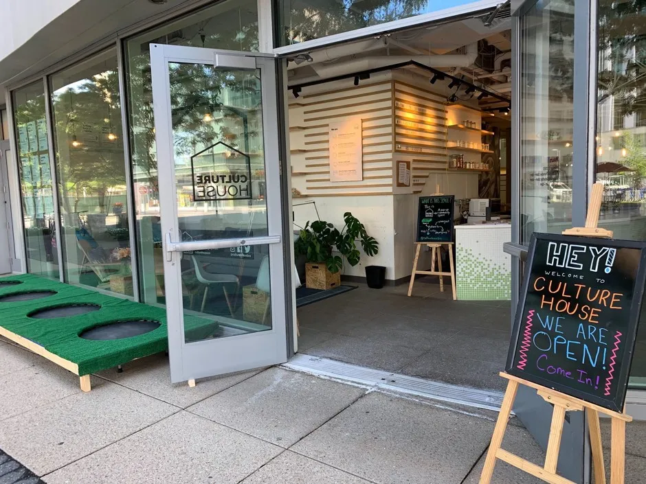 With free WiFi and free coffee, Cambridge's CultureHouse provides a kind of instant public space.