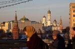 The Grand Kremlin palace, left, in Moscow on Feb. 15.