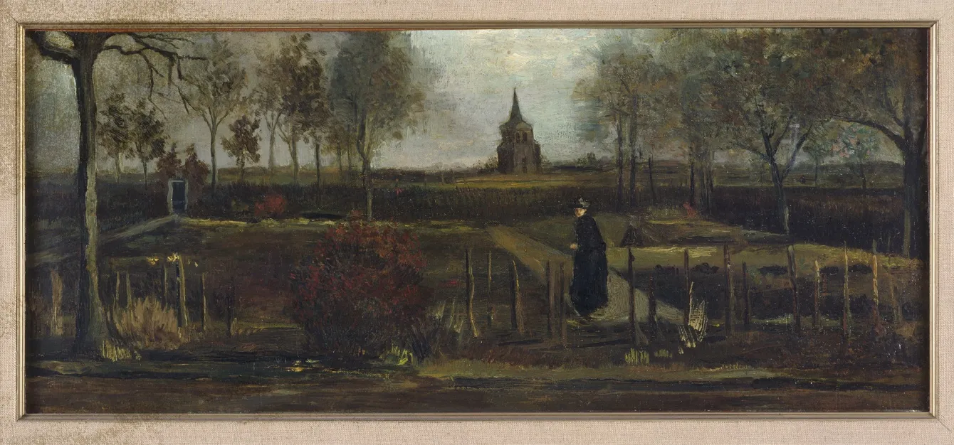 “Spring Garden, the Parsonage Garden in Nuenen in Spring” by Van Gogh