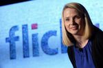 Yahoo CEO Marissa Mayer at the announcement of the company's acquisition of Tumblr on May 20 in New York