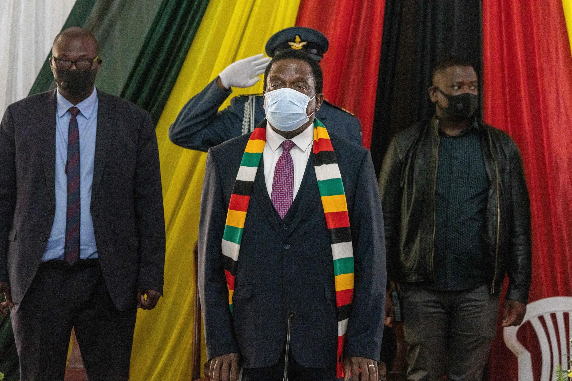 Zimbabwe President Emmerson Mnangagwa.