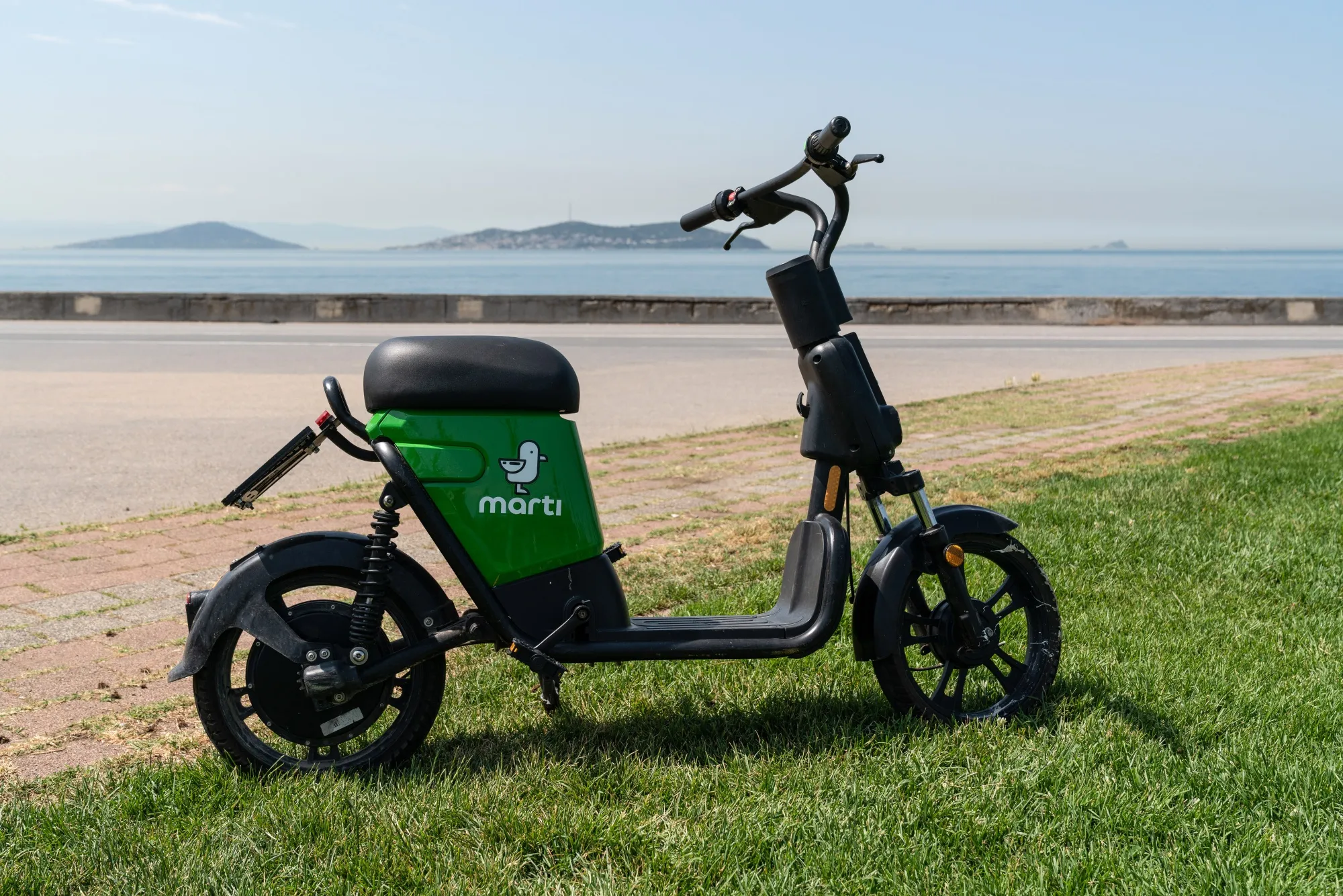 An electric rental bike, operated by Marti, in Istanbul.