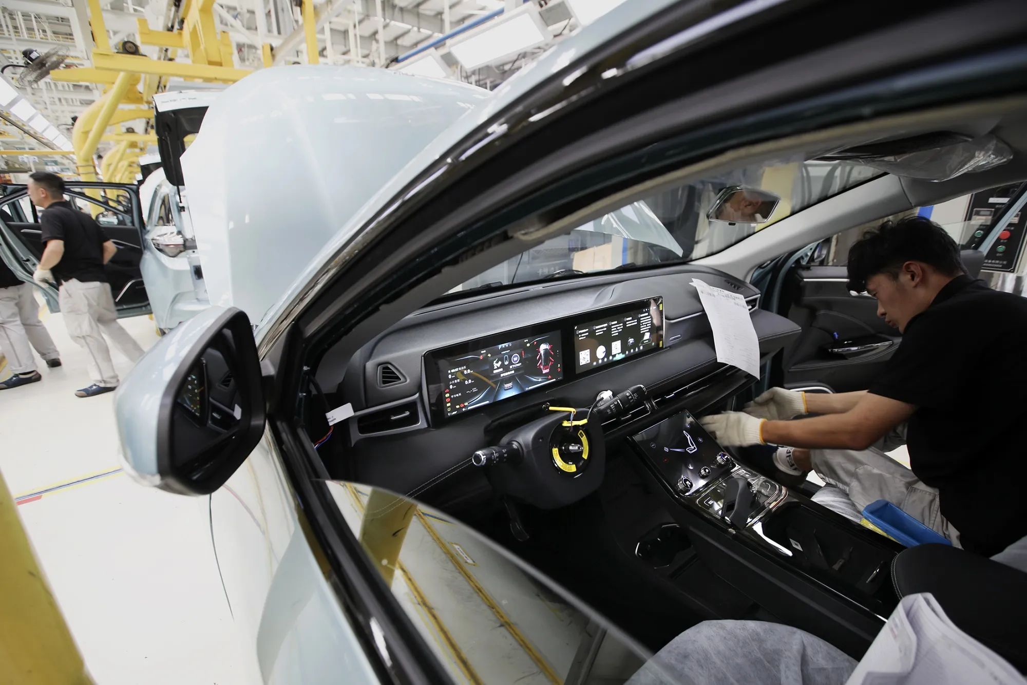  The Neta V assembly line at Hozon’s factory in Tongxiang in 2022.