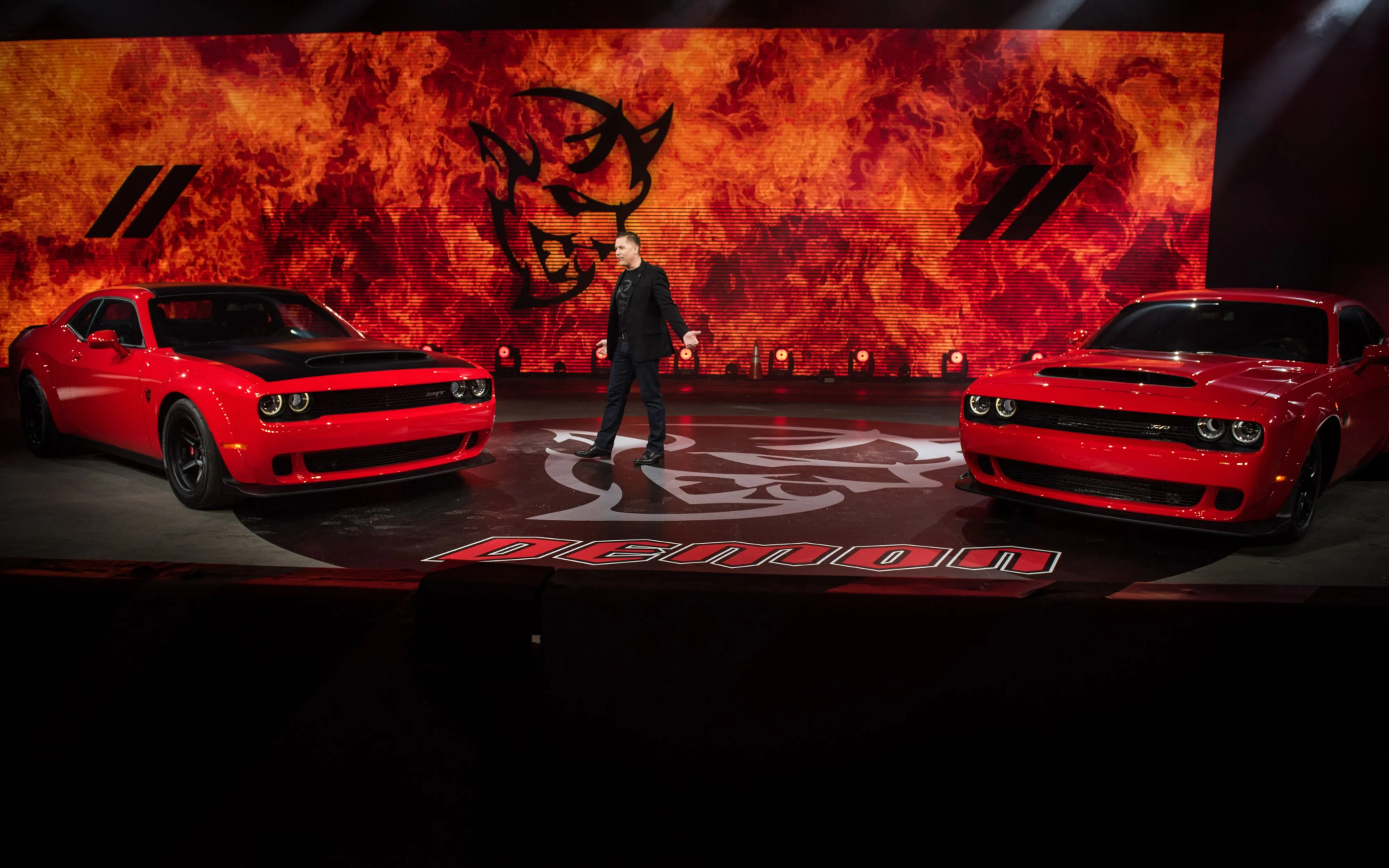 The reveal of the 2018 Dodge Challenger SRT Demon sports vehicle ahead of the 2017 New York International Auto Show (NYIAS) in New York.&nbsp;