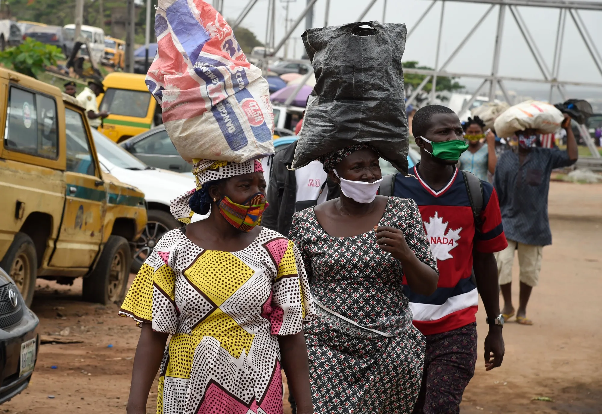 People at Ojodu-Berger in Lagos.&nbsp;