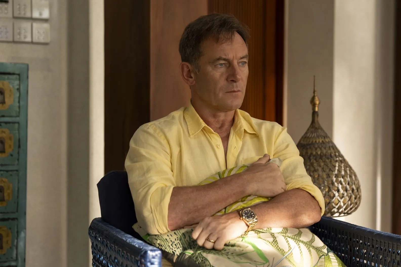 Jason Isaacs on the&nbsp;HBO show&nbsp;The White Lotus.