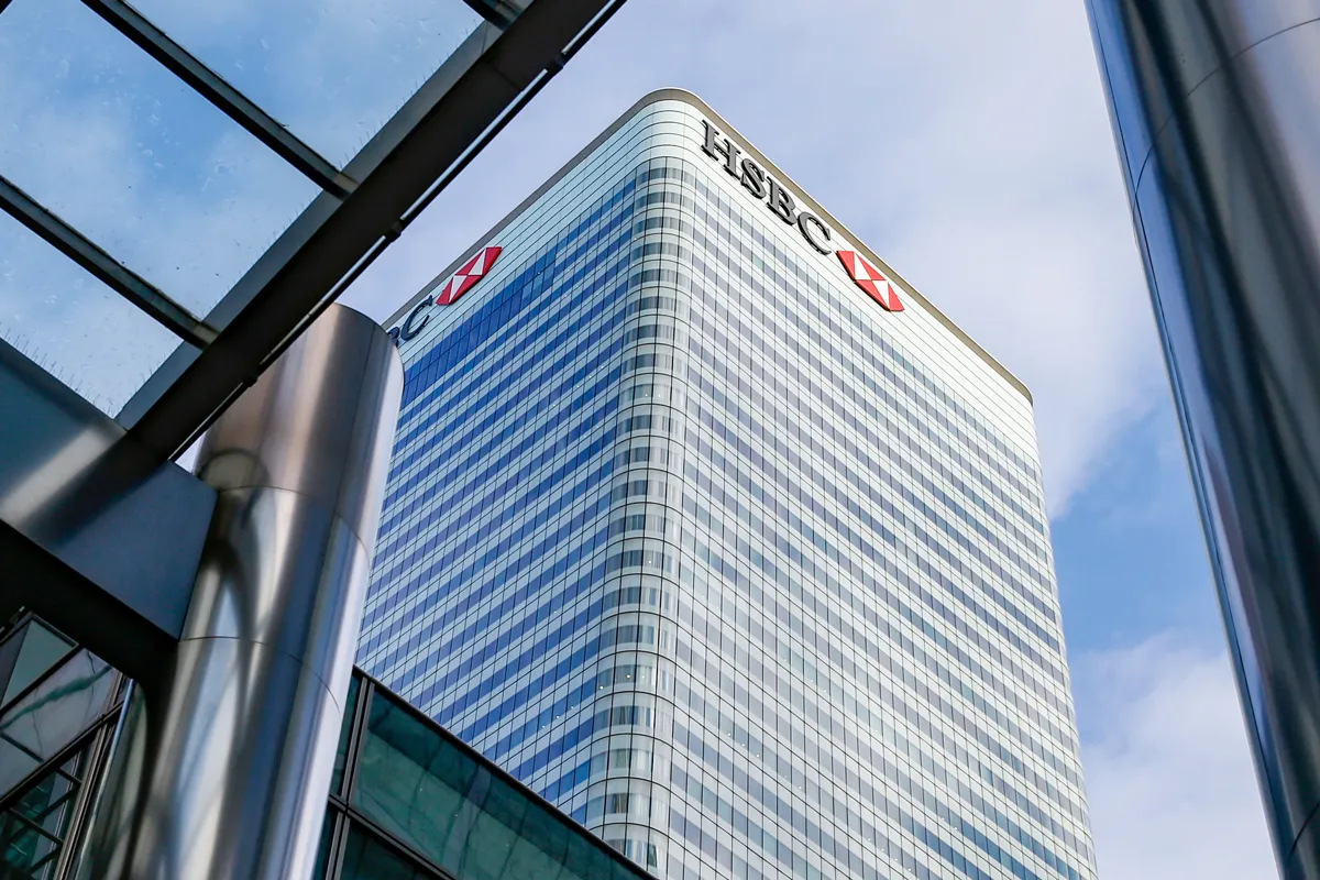 The HSBC offices in Canary Wharf, London.