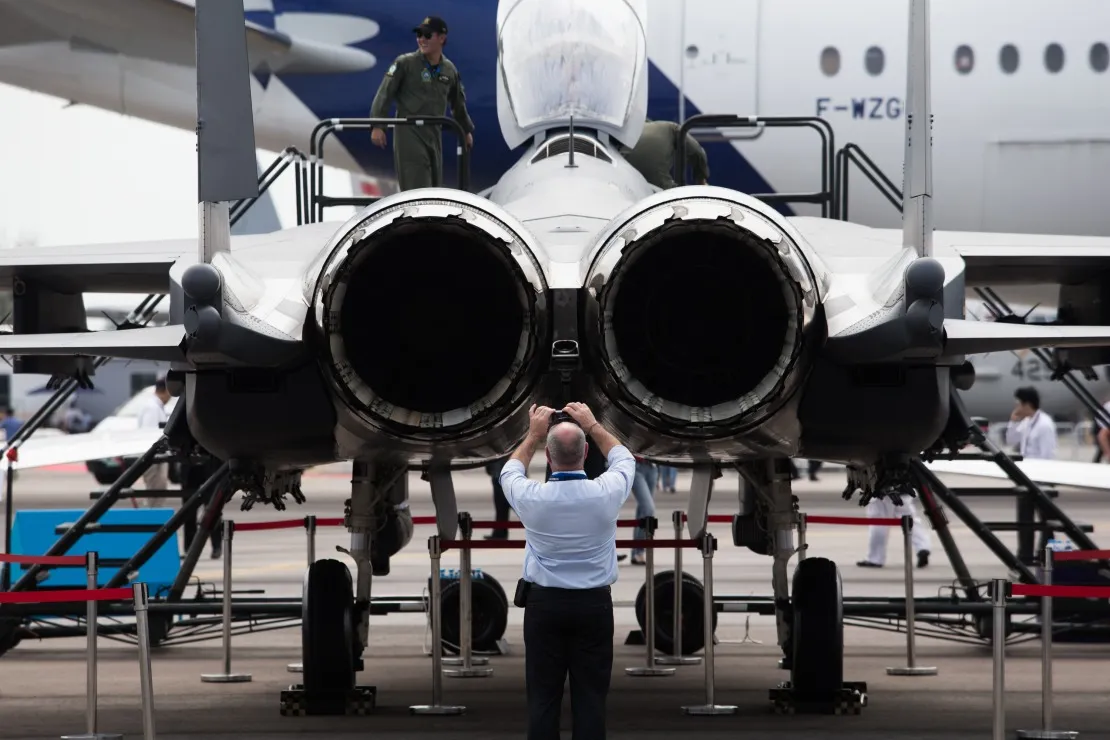 Boeing Co. F-15SG Strike Eagle fighter jet
