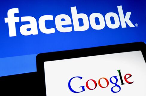 フェイスブックとグーグルの会社ロゴ