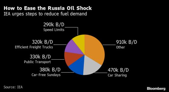 IEA Urges Fuel-Saving Steps With Russia Crisis Set to Worsen
