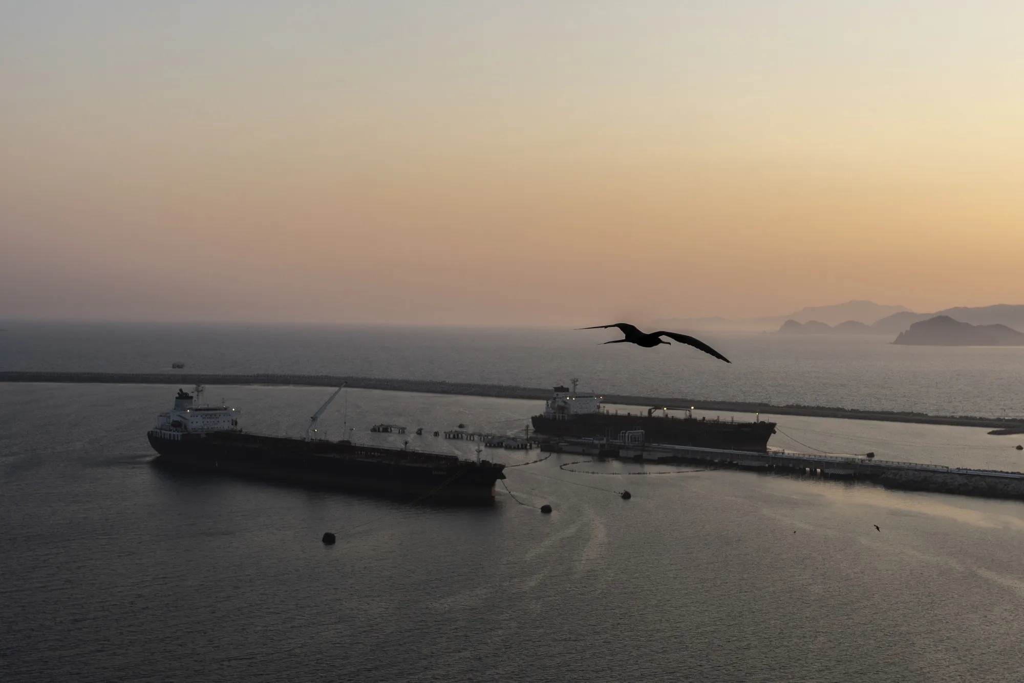 Lopez Obrador inaugurated new breakwaters as part of improvements in the port of Salina Cruz in February.