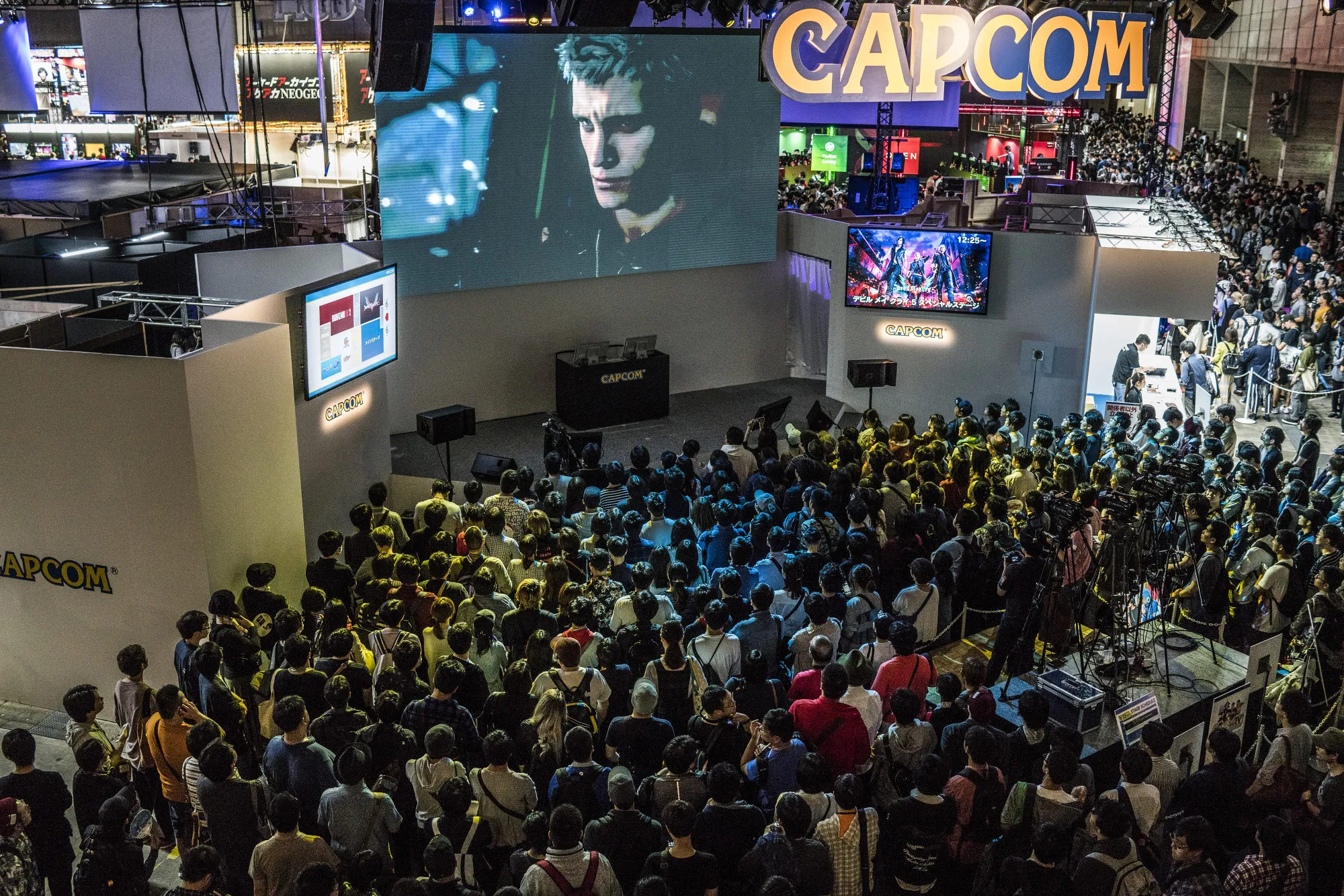 The Capcom Co. booth during the Tokyo Game Show in Chiba, Japan.