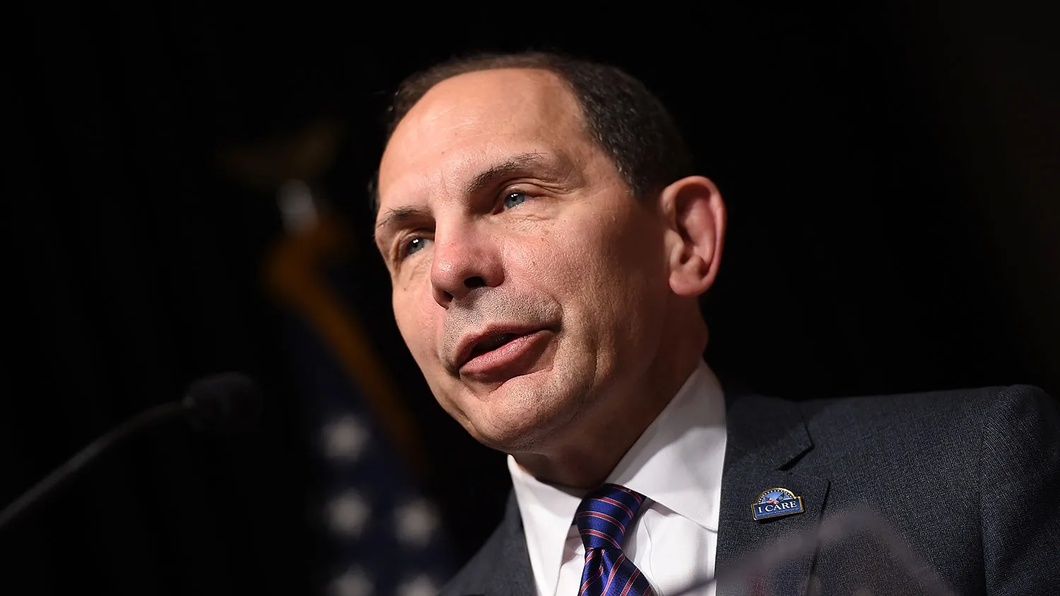 U.S. Secretary of Veterans Affairs Robert McDonald speaks at the Women Veterans Career Development Forum in recognition of Veterans Day at the Women in Military Service for America Memorial November 9, 2014 in Arlington, Virginia.

