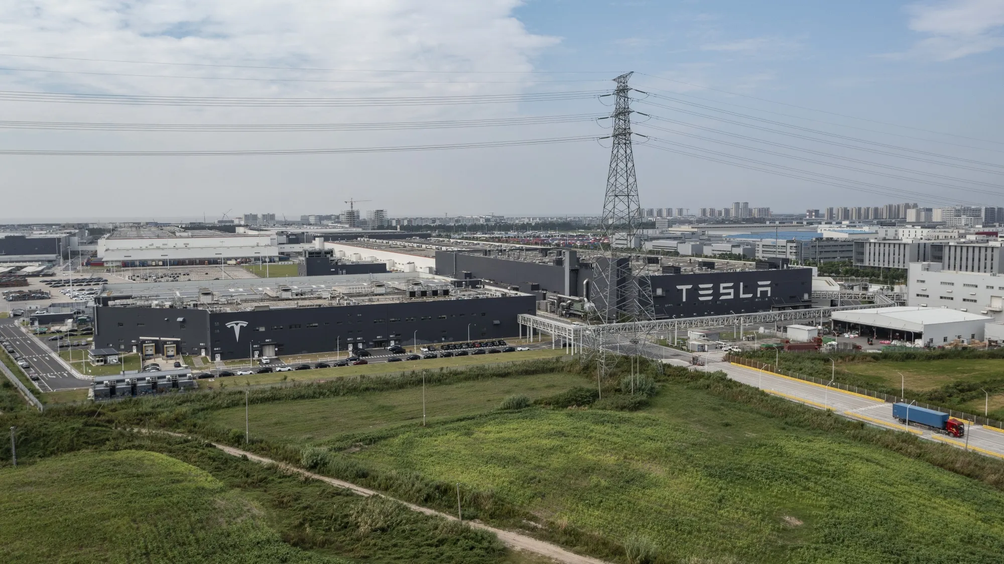 The Tesla Inc. plant in Shanghai.