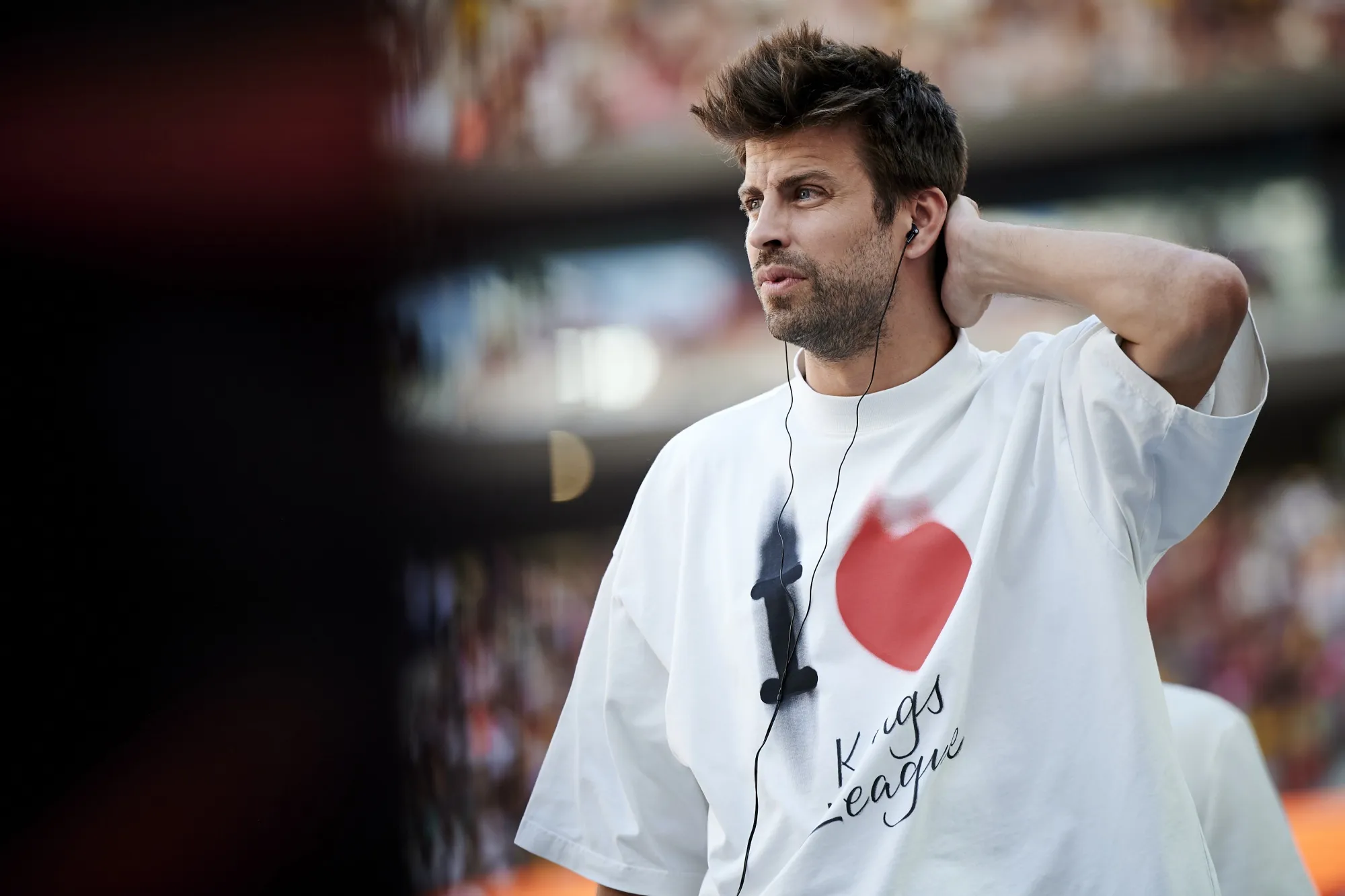 Gerard Pique during Finals of Kings League at Civitas Metropolitano Stadium in Madrid.