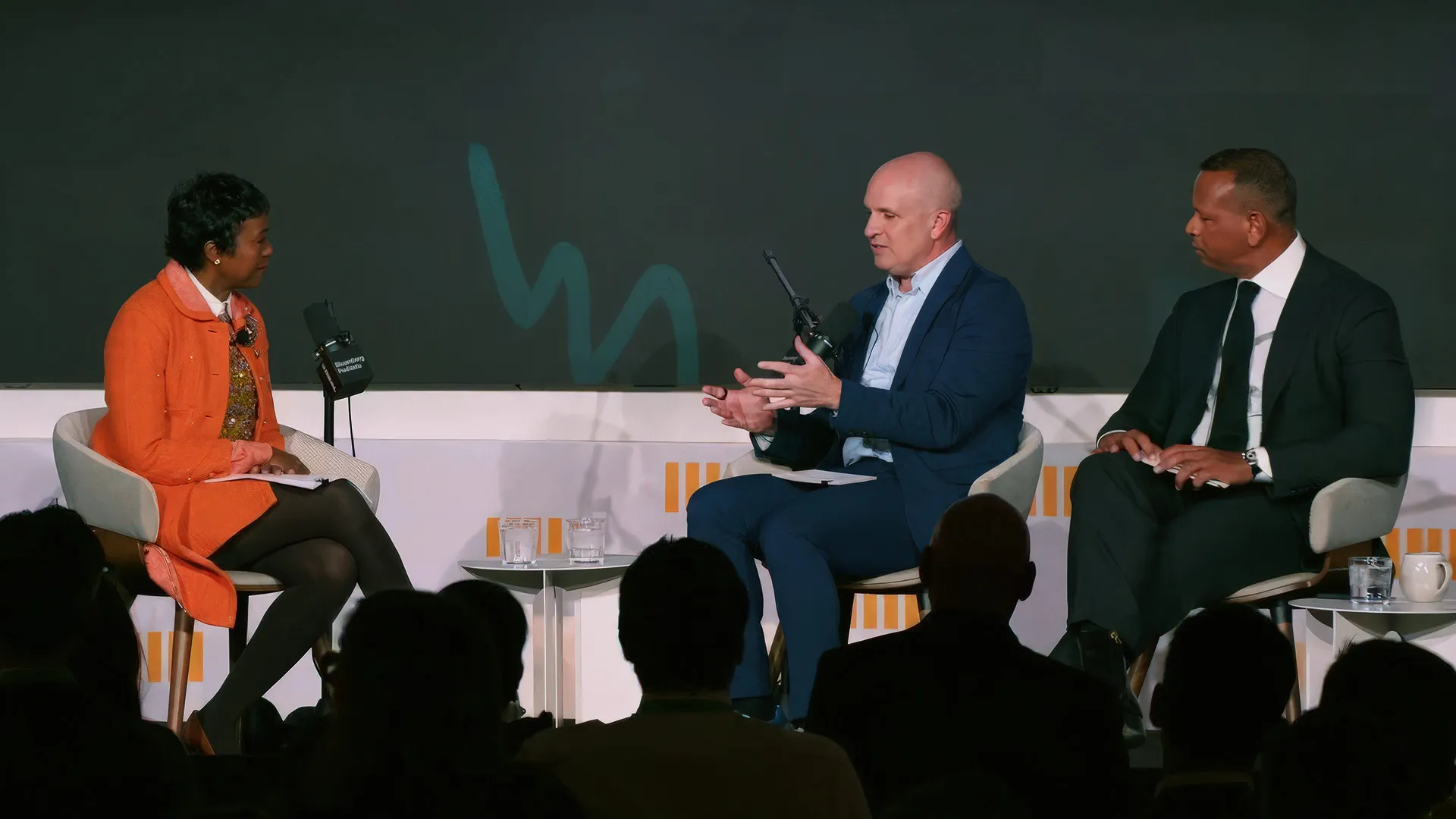 &nbsp;Mellody Hobson, left, on The Deal with Alex Rodriguez and&nbsp;Jason Kelly