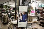 A sign featuring Chip and Joanna Gaines at a Target store in Chicago.