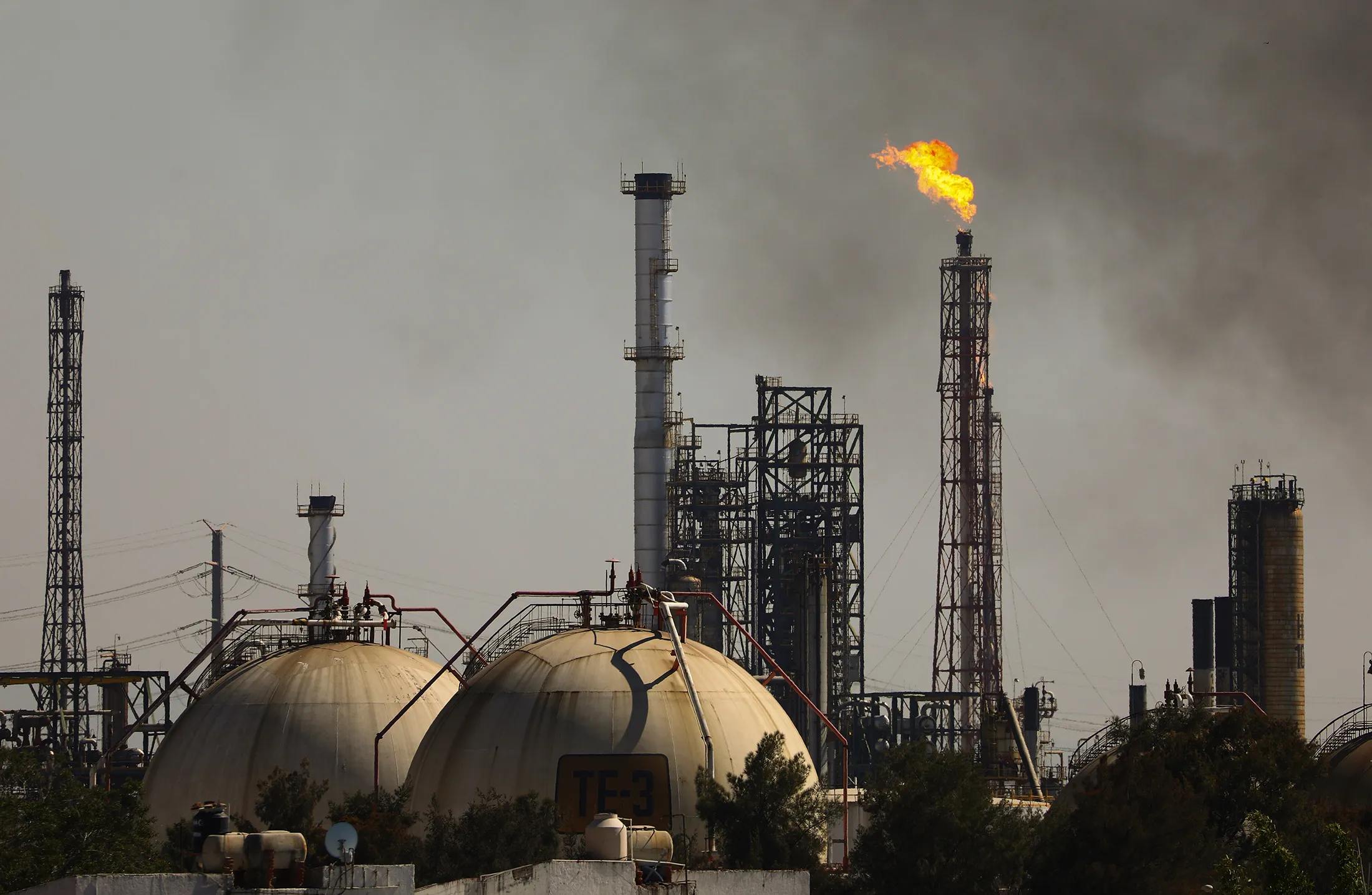 The Petroleos Mexicanos (Pemex) refinery in Salamanca. State of Guanajuato, Mexico.