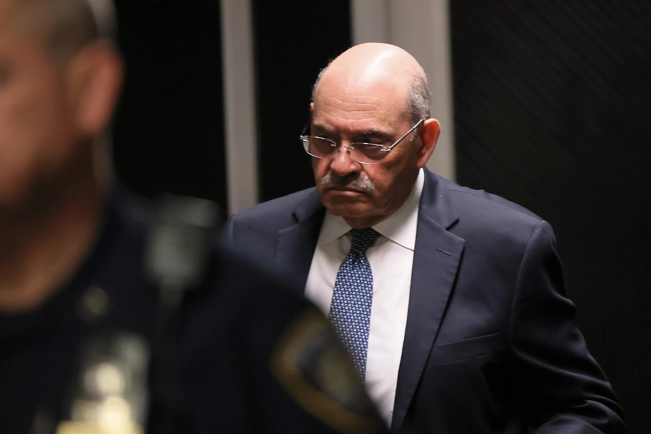 Allen Weisselberg during a court recess in New York, on Nov. 17.