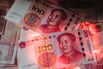 Chinese Yuan Banknotes As China Rolls Over Policy Loans With Party Congress Underway