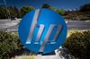 HP Inc. signage stands on display outside the company's headquarters in Palo Alto, California.
