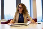 Isabel Schnabel during an interview at the ECB in Frankfurt, Germany, on Dec. 3. Photographer: Alex Kraus/Bloomberg