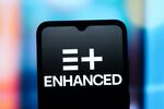 the Enhanced Games logo Photo Illustration by Thomas Fuller/SOPA Images/LightRocket via Getty Images)