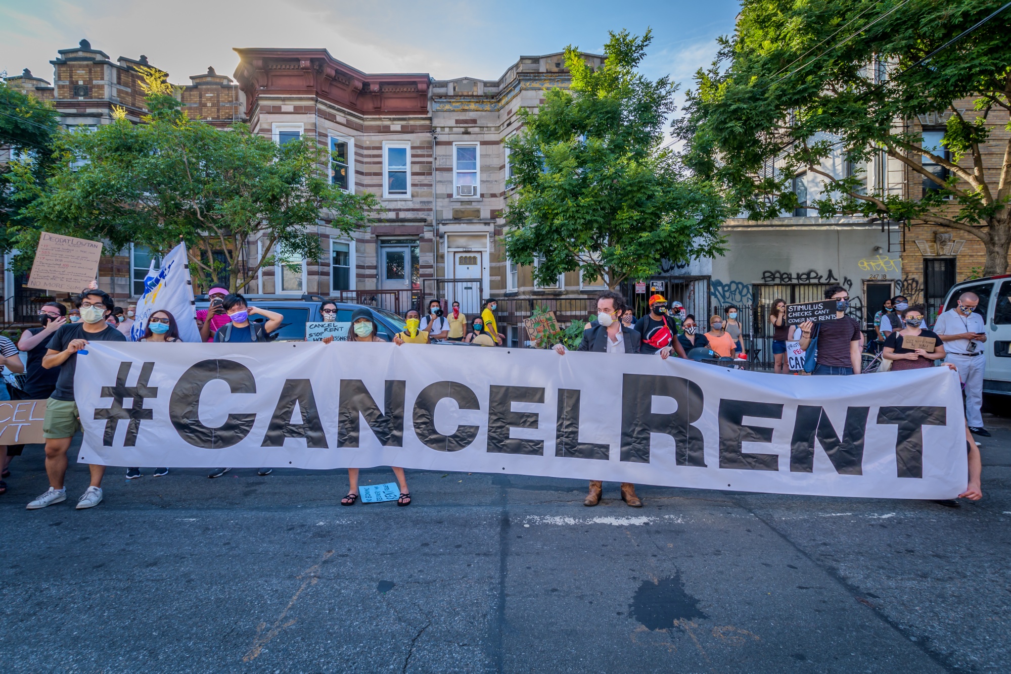 Among the demands of protesters has been suspension&nbsp;of rent during the pandemic. While some cities and states still have moratoria in place, the federal moratorium expired July 31, leaving millions of renters vulnerable to eviction.&nbsp;