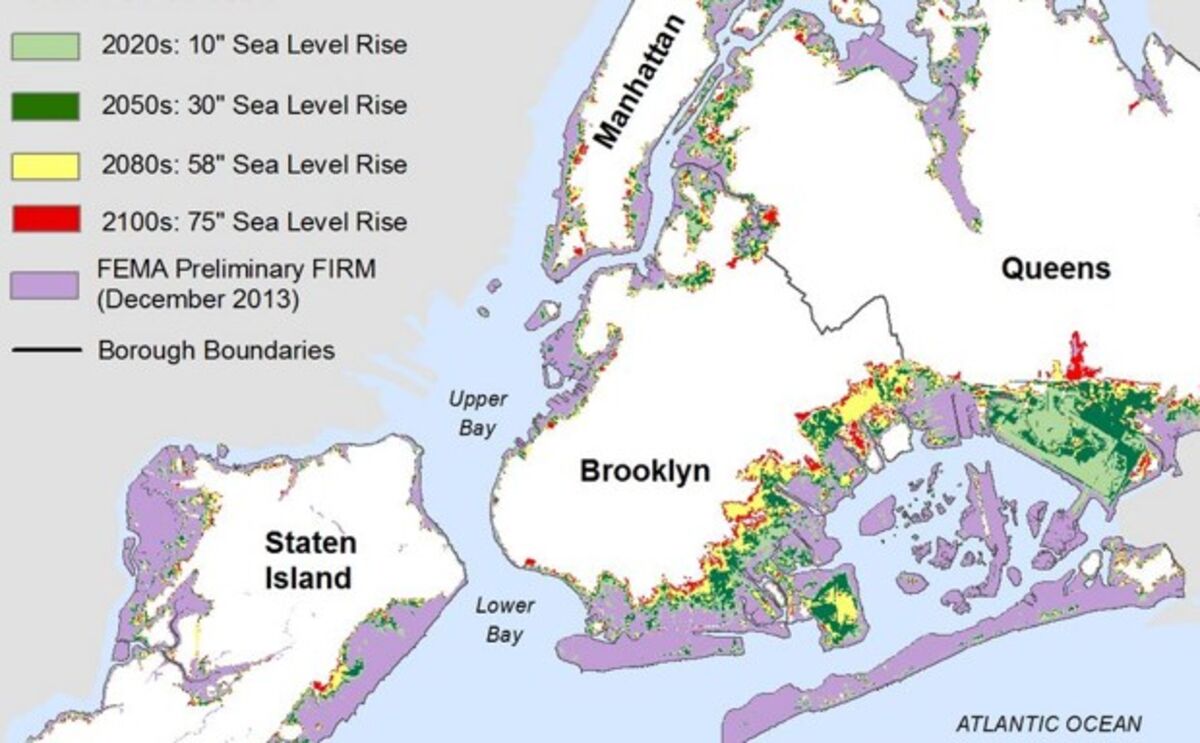 New York in 2080 9 Degrees Warmer, 39 Inches of Sea Level Rise Bloomberg