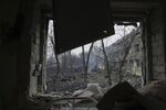 A view onto the yard of the maternity hospital after shelling in Mariupol, on March 9.