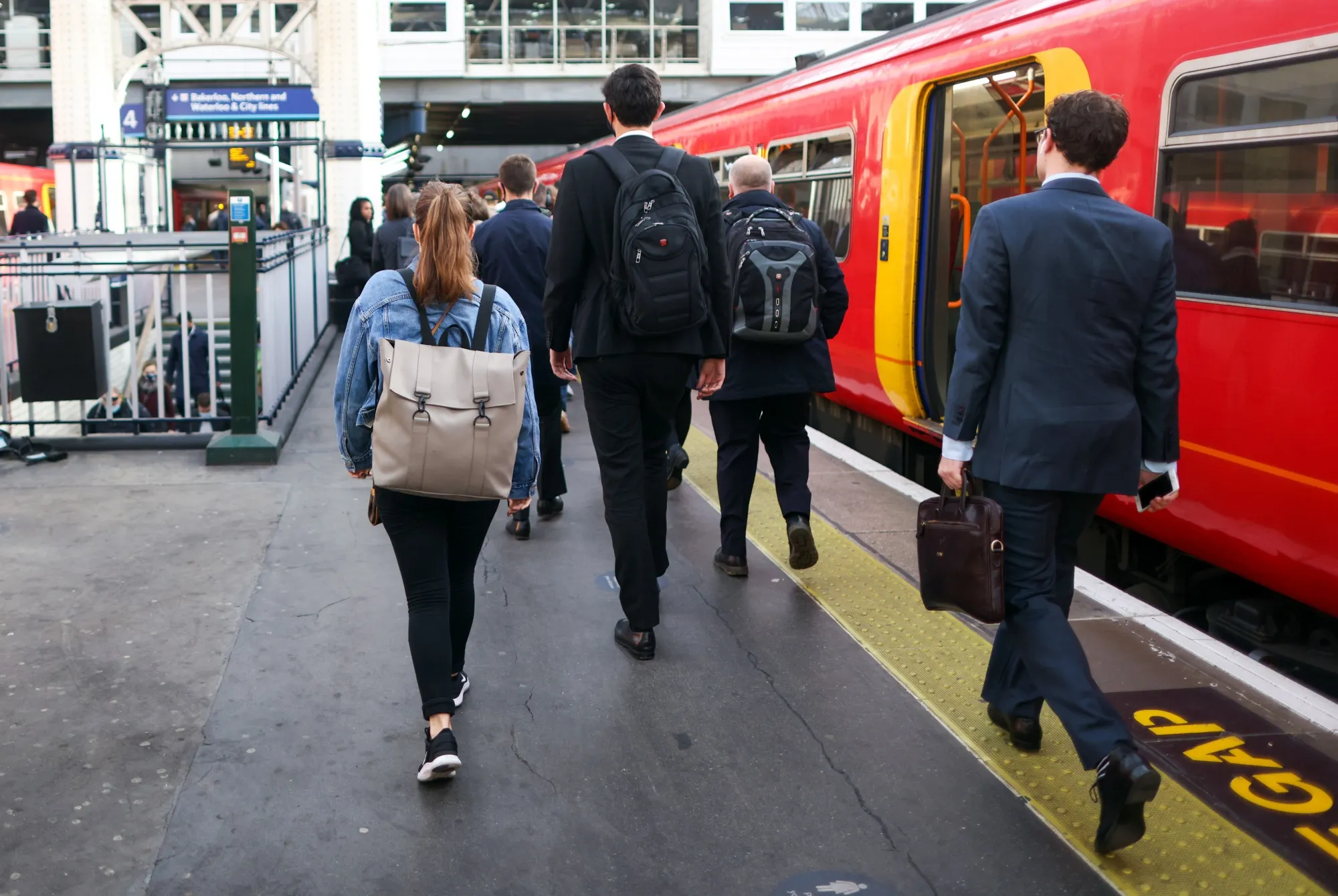 Commuters Return To Offices As Labor Market Continues Its Rapid Recovery
