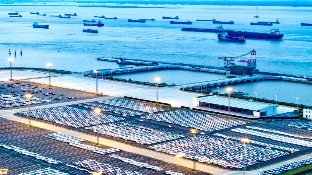 The Taicang Port Area International Container Terminal in Suzhou, China.