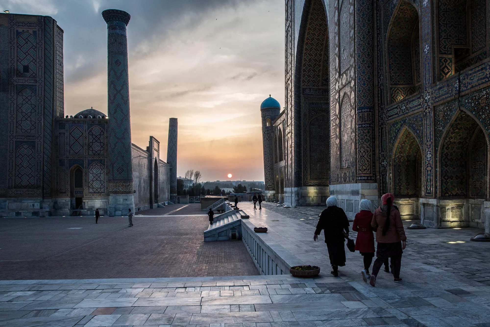 Registan Square in Samarkand, Uzbekistan.