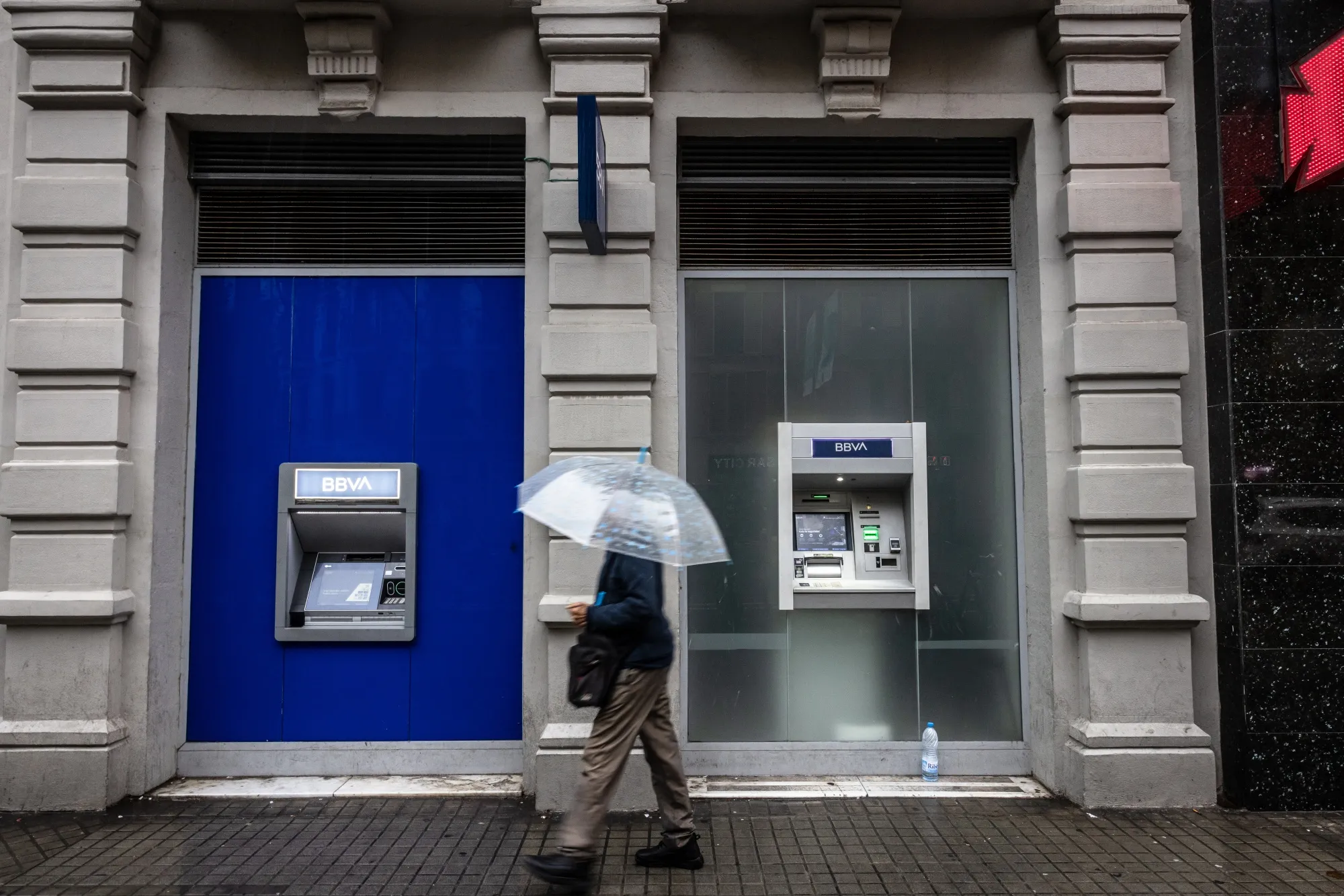 A BBVA bank branch in Barcelona.