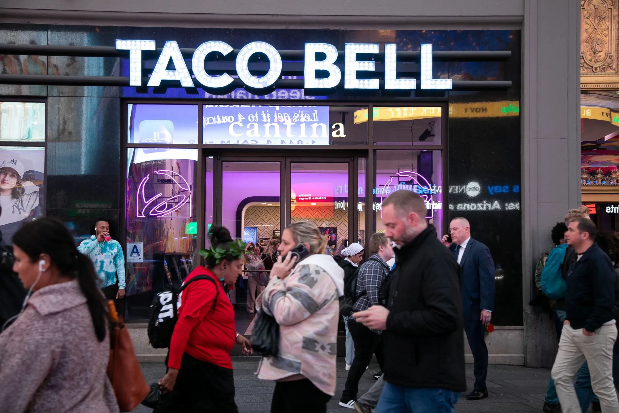 A Taco Bell restaurant in New York.