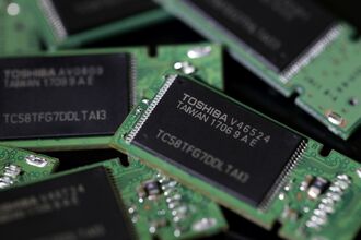 Images Of Toshiba Corp. Flash Memory Products As The Deal To Sell Its Chips Business Near Complete