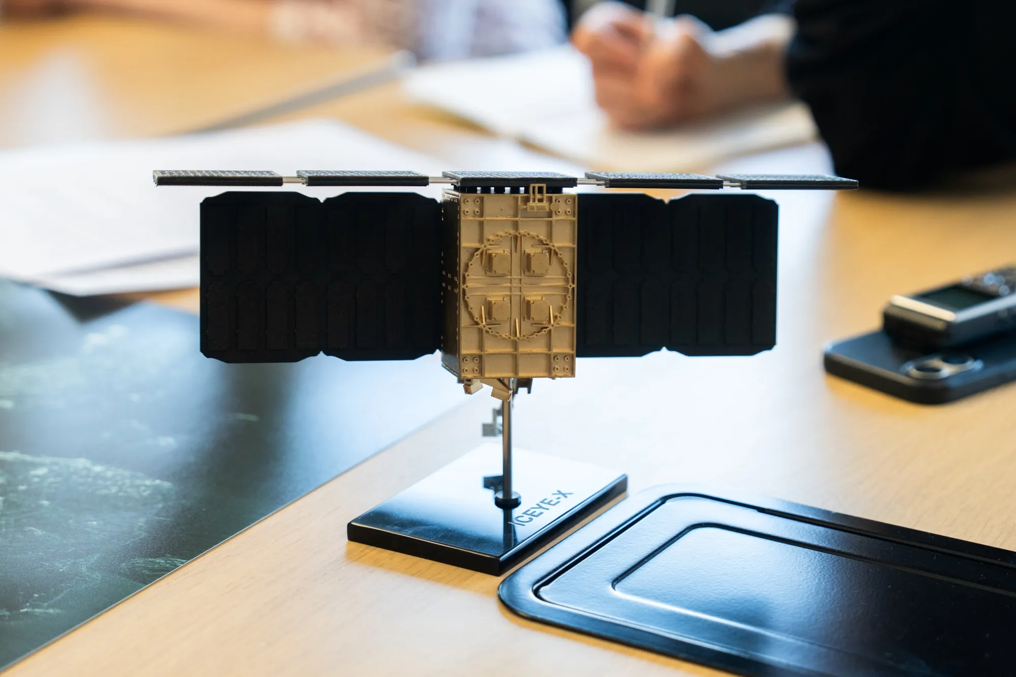 A model of&nbsp;a Gen4 satellite&nbsp;at the company's headquarters in Espoo, Finland.