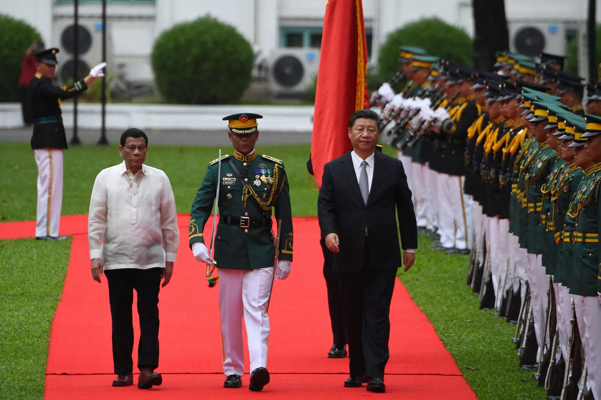 Rodrigo Duterte and Xi Jinping&nbsp;in Manila on Nov. 20, 2018.&nbsp;