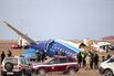 Wreckage of the crashed Azerbaijan Airlines in Aktau, Kazakhstan, on Dec. 25.