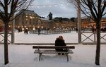 This place could sure use an Apple Store. A visitor to the Kungstradgarden ice rink in downtown Stockholm