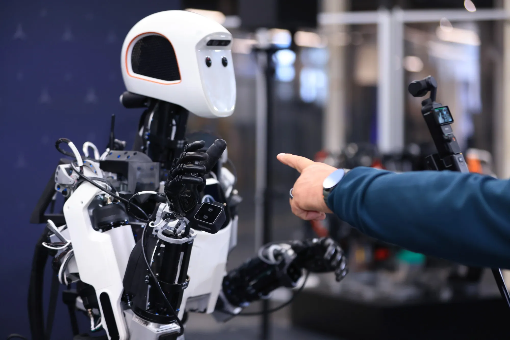 An Apollo humanoid robot prototype, made by Apptronik.