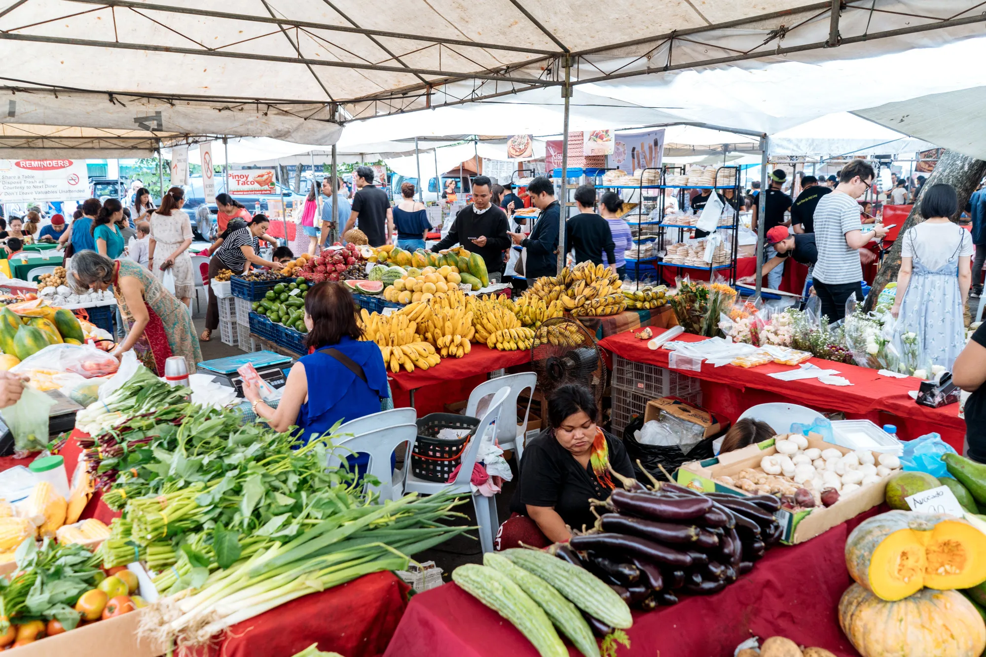 The Legazpi Sunday Market in the Makati district of Manila.