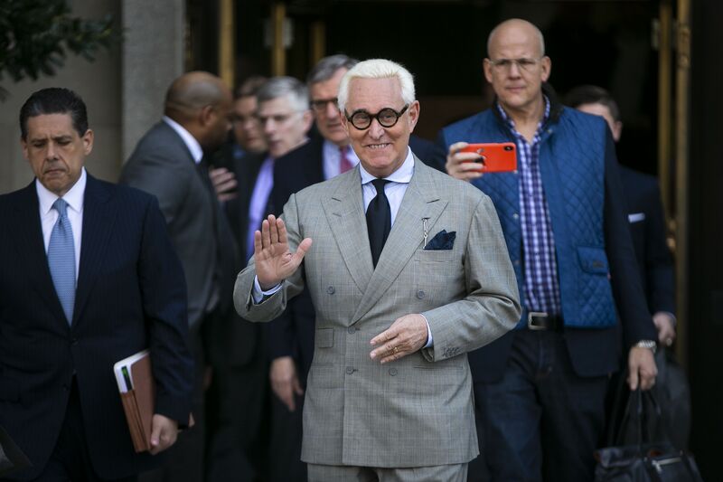 Donald Trump Associate Roger Stone Attends Court Hearing