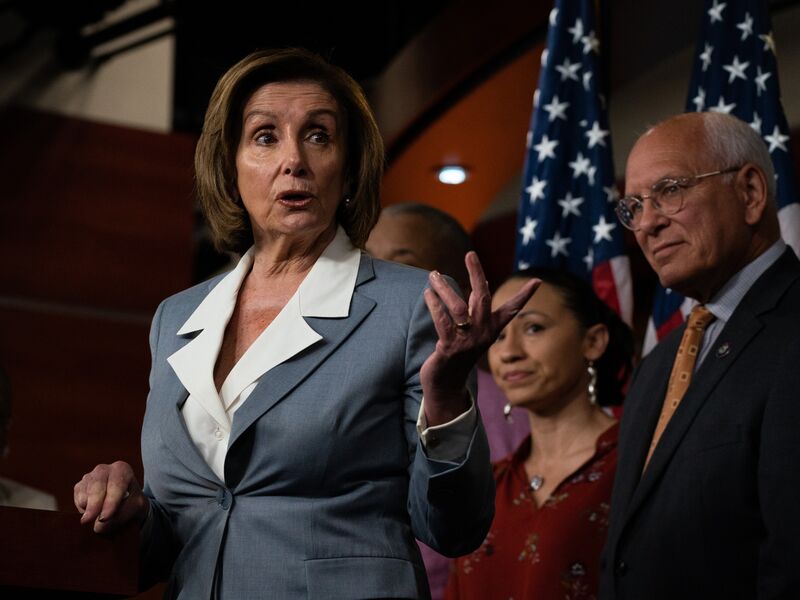 House Speaker Nancy Pelosi Holds News Conference Ahead Of Invest In America Act Passage